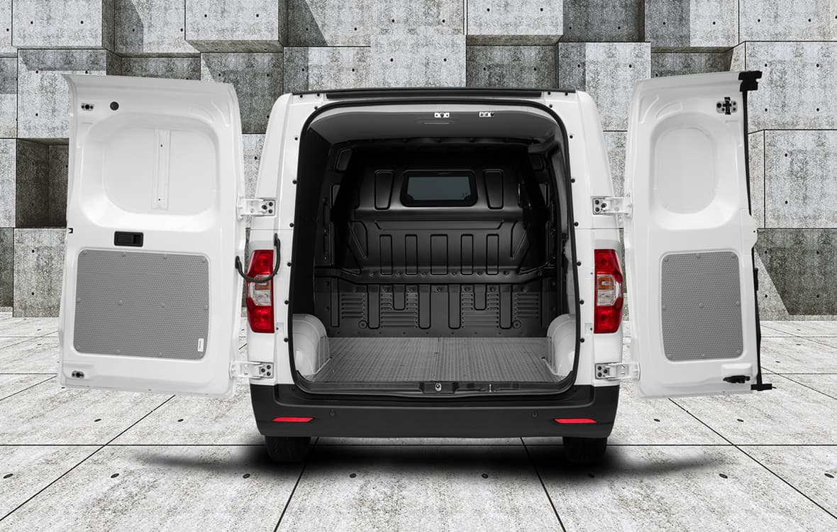 Maxus eDeliver3 PV Wit laadruimte open omgeving