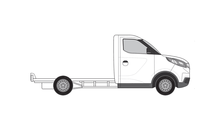 eDELIVER 3 LWB Chassis Cab